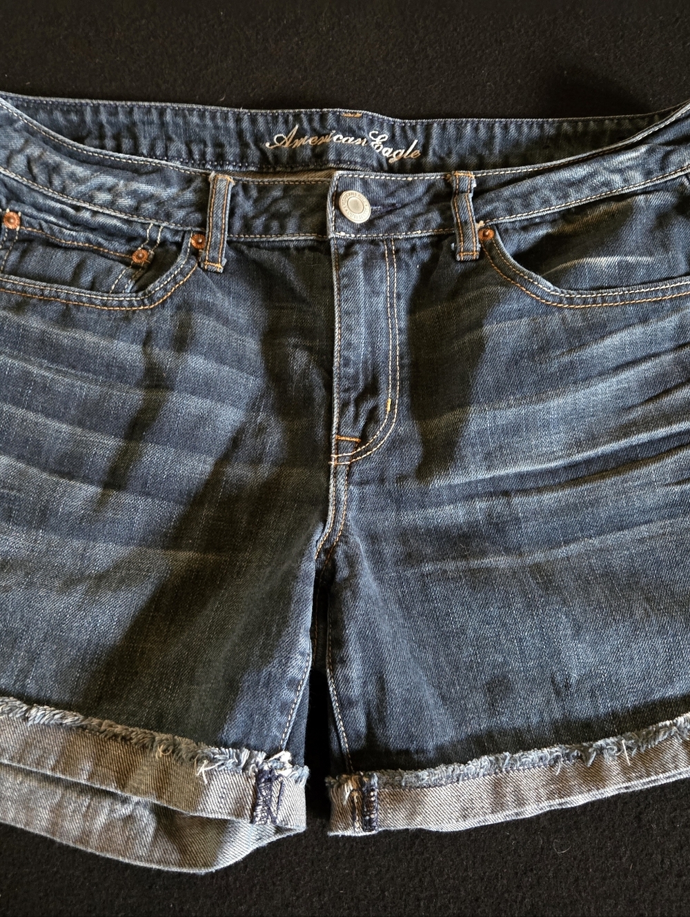 American Eagle Dark Wash Denim Shorts Sz 12